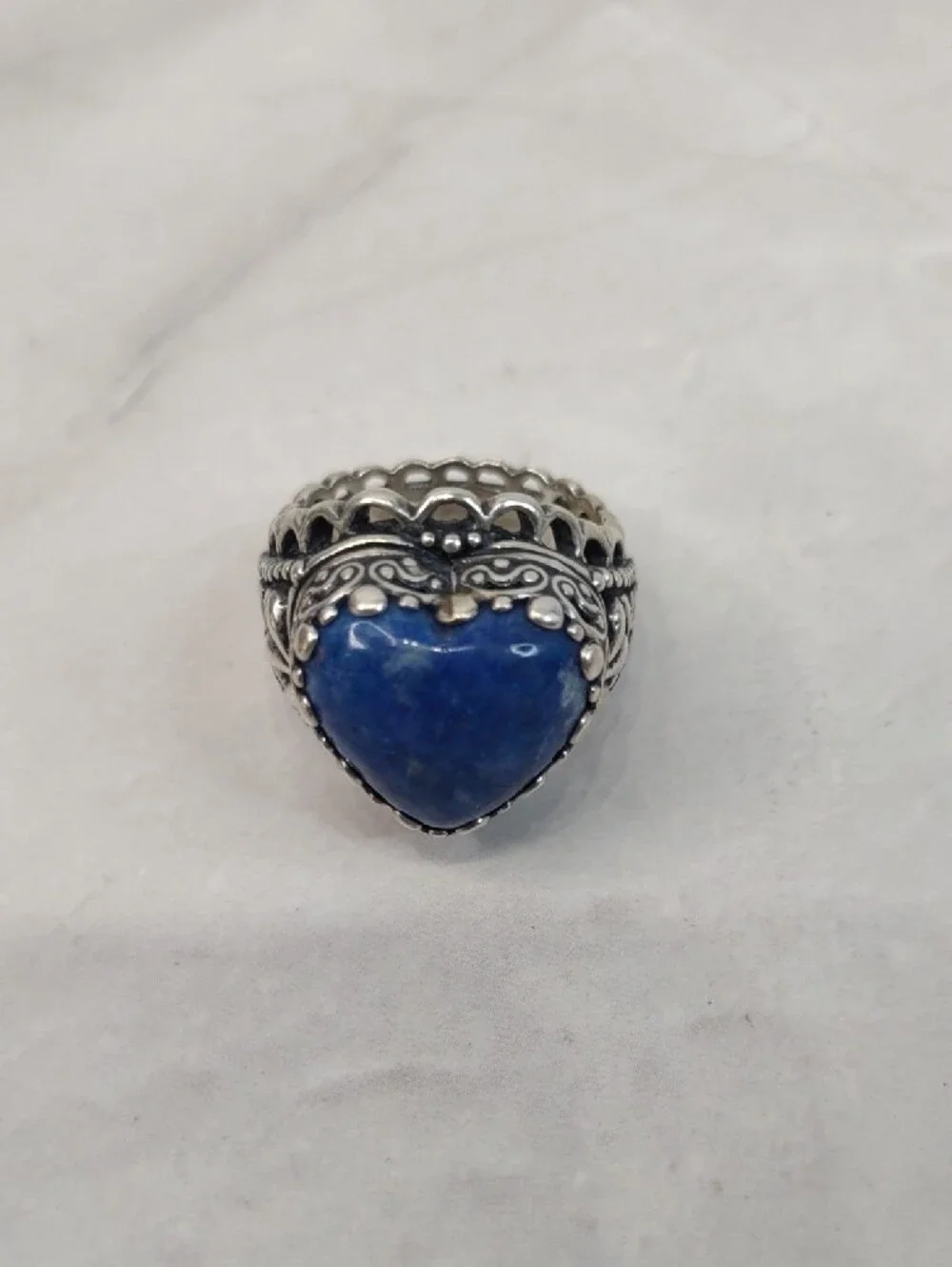 Sincerely Southwest By Carolyn Pollack Lapis/Sterling Silver Ring