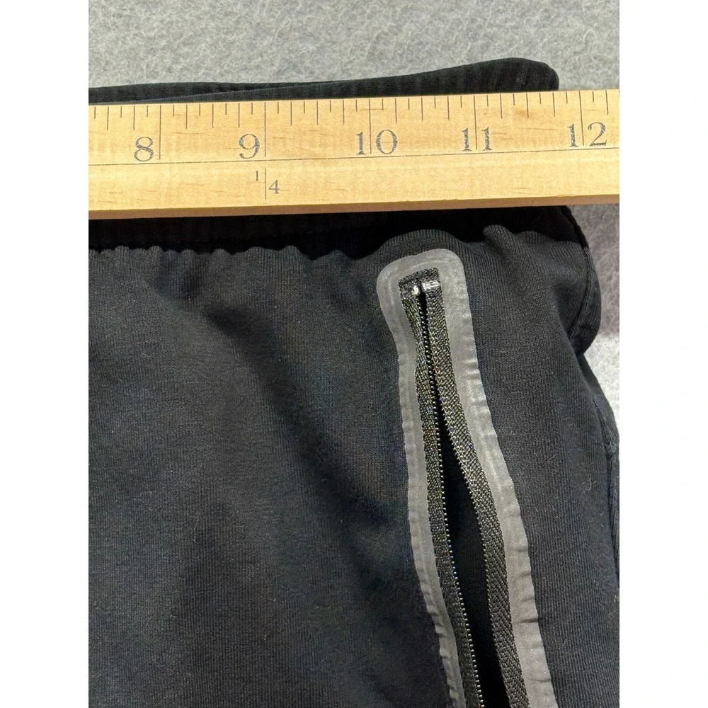 Old Navy Active Boys Fleece Jogger Pants Black Size L 10-12 Zipper Pockets