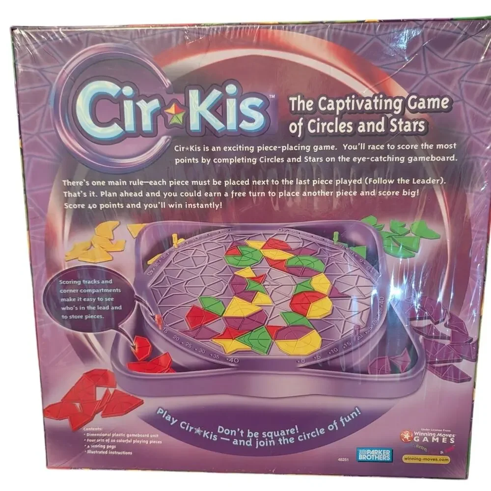 Hasbro CirKis Board Game Circles Stars Strategy NEW