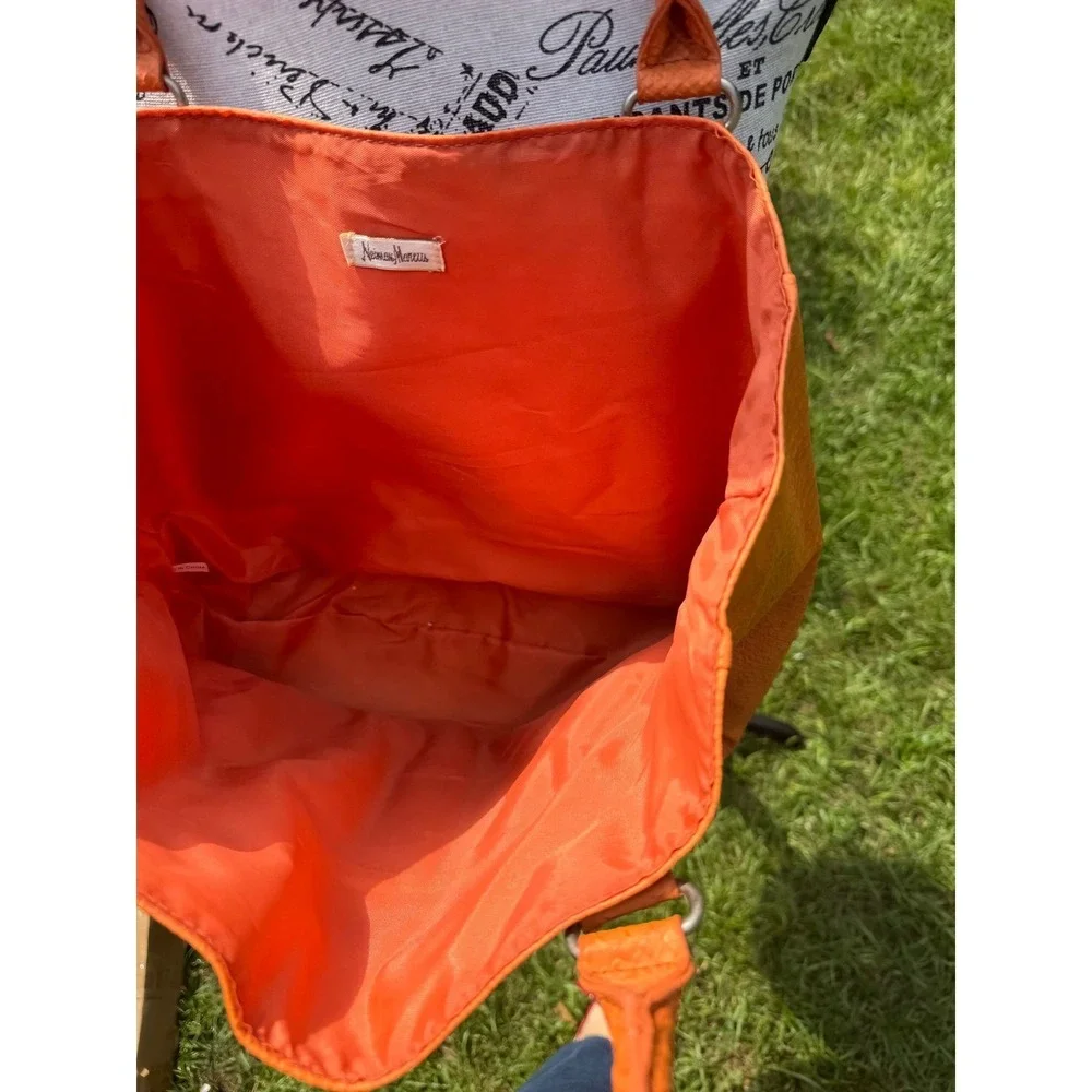 N/A orange tote