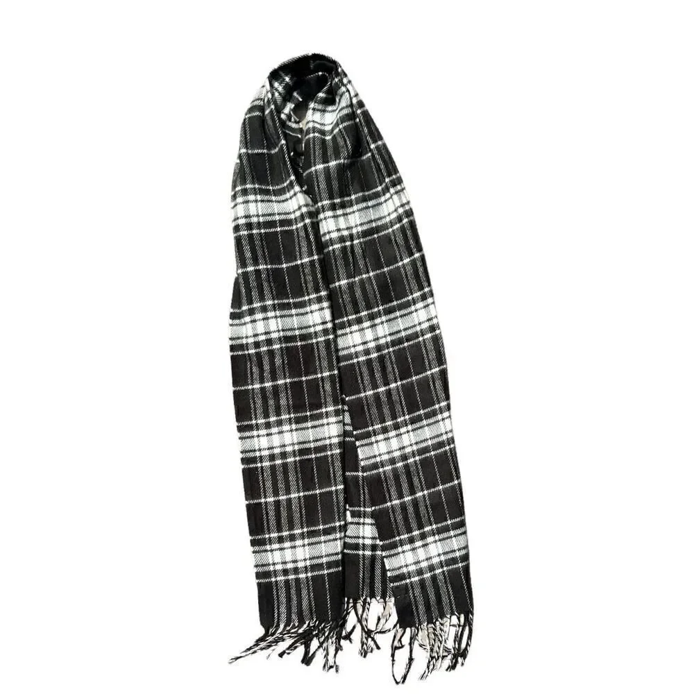 MERONA Black & White Plaid Scarf