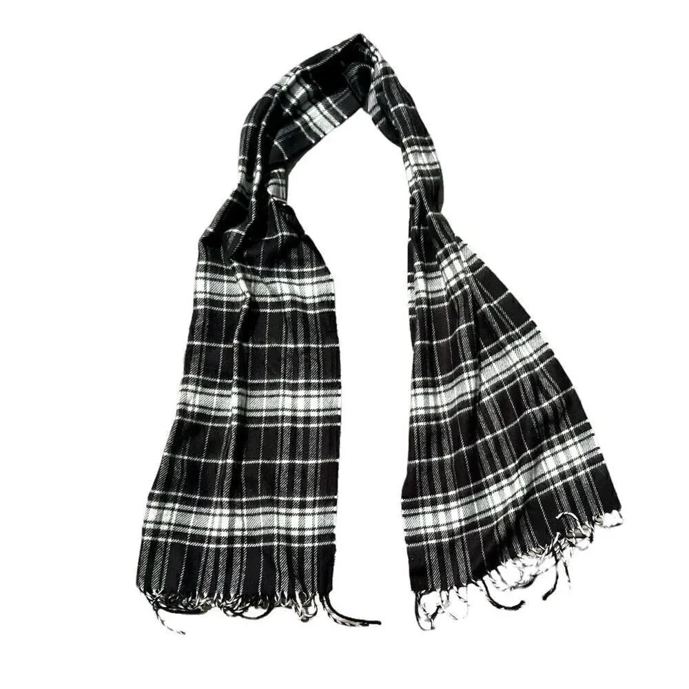 MERONA Black & White Plaid Scarf