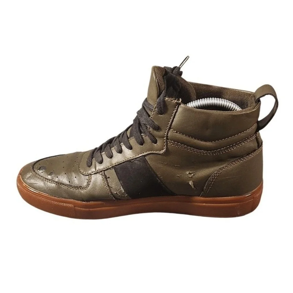 Abound High Top Shoes Mens Size 9 Olive Green Black‎ Sneakers Gum Sole MR JARED
