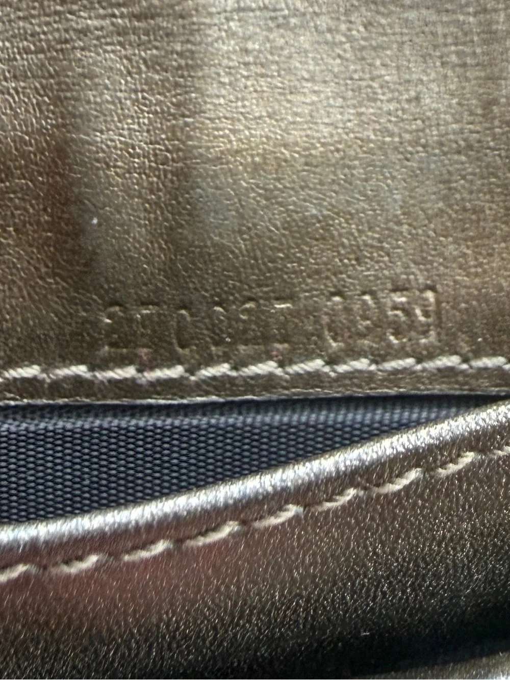 Gucci Embossed Brown Leather Wallet