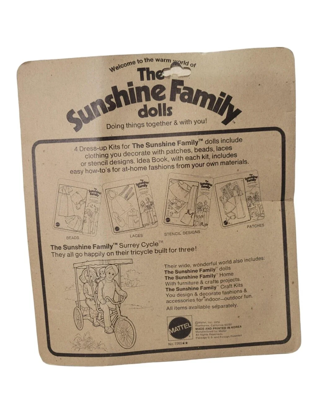 Mattel product 1974