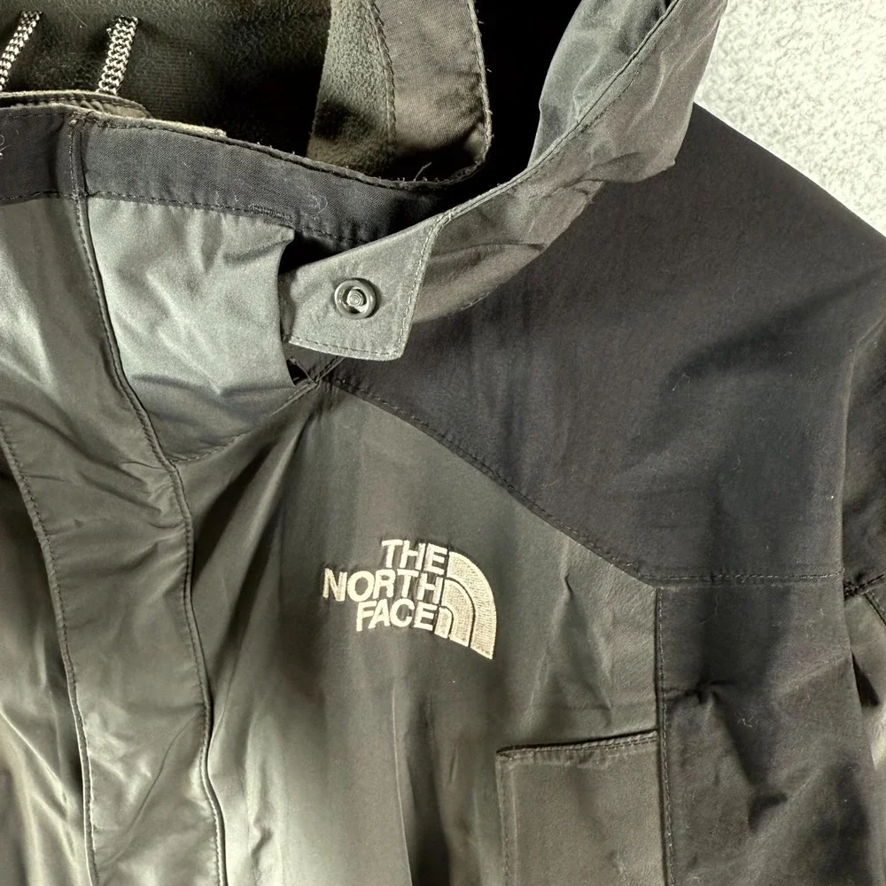 The North Face Gore-Tex Windbreaker Mens‎ Large Gray Black Mountain Parka Hooded