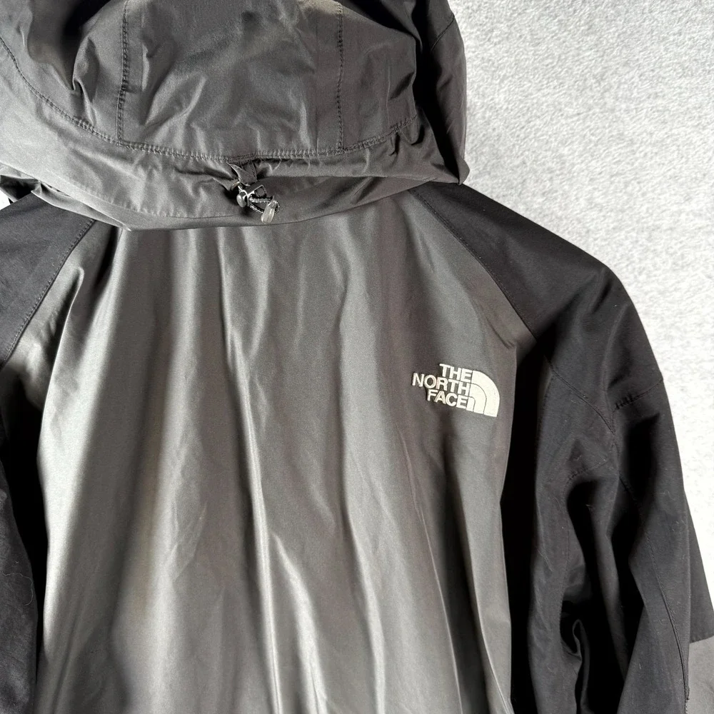 The North Face Gore-Tex Windbreaker Mens‎ Large Gray Black Mountain Parka Hooded