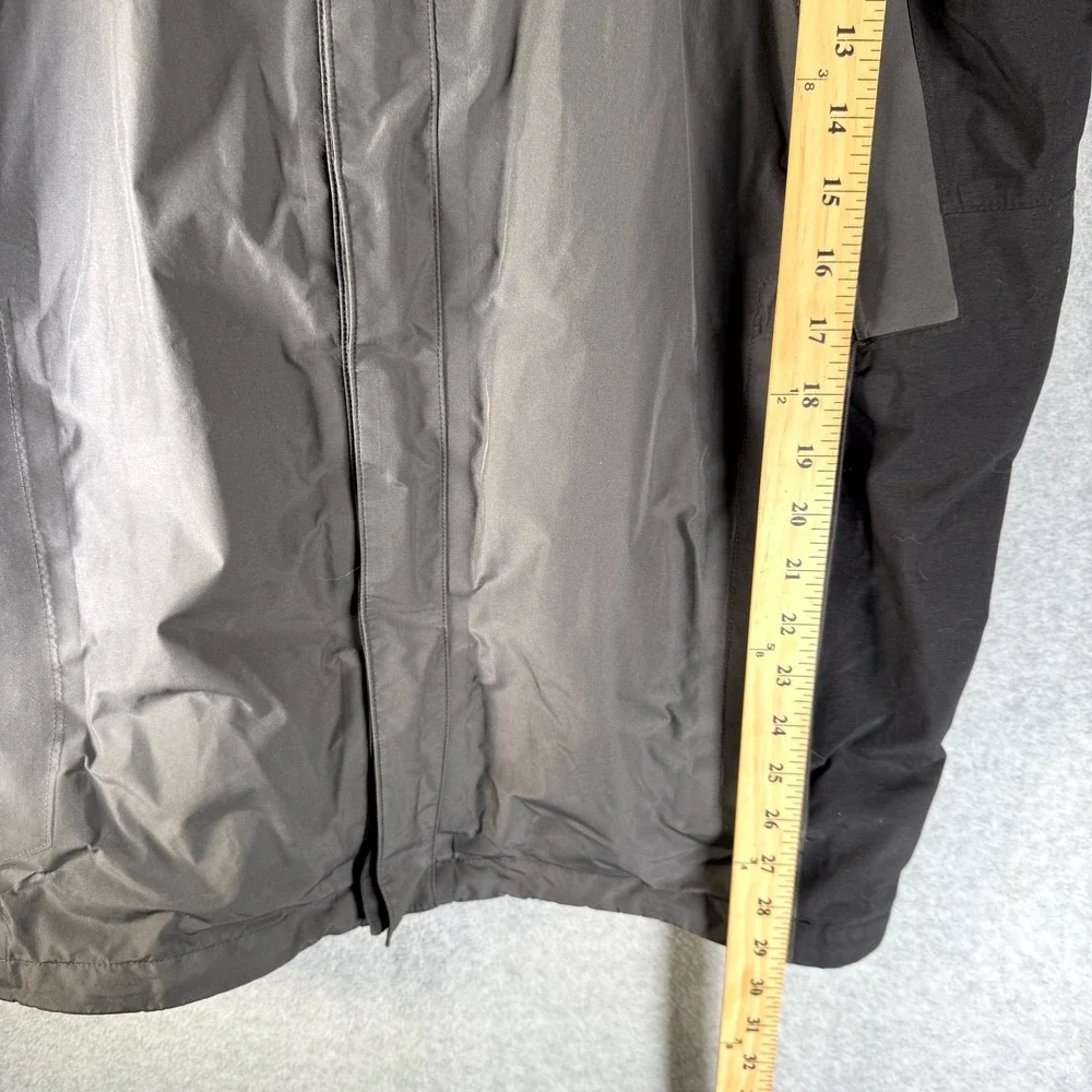 The North Face Gore-Tex Windbreaker Mens‎ Large Gray Black Mountain Parka Hooded