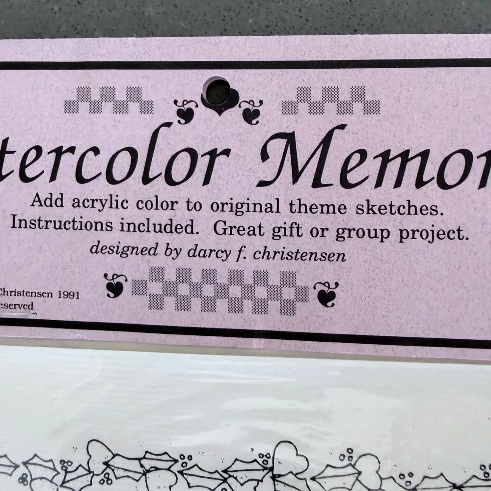 DC Designs watercolor memories