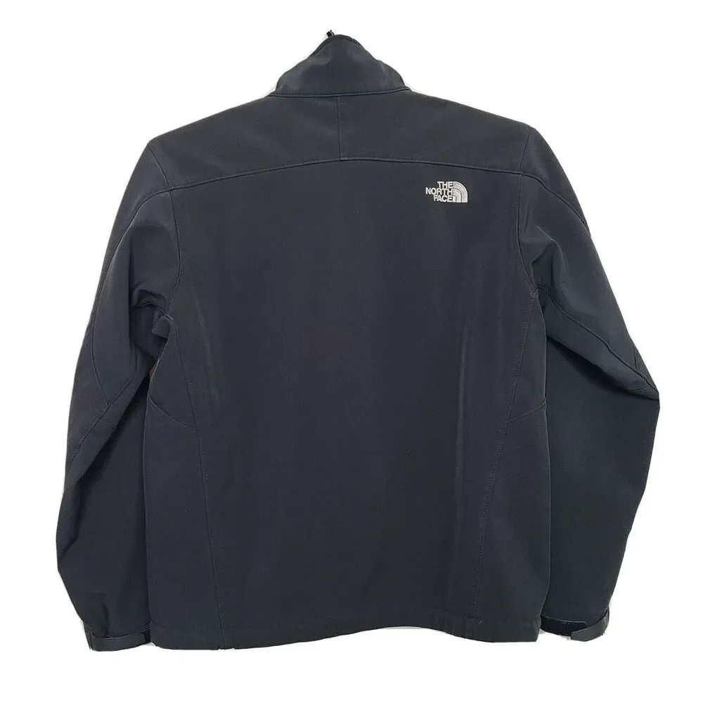 the north face mens full zip soft shell jacket size large black