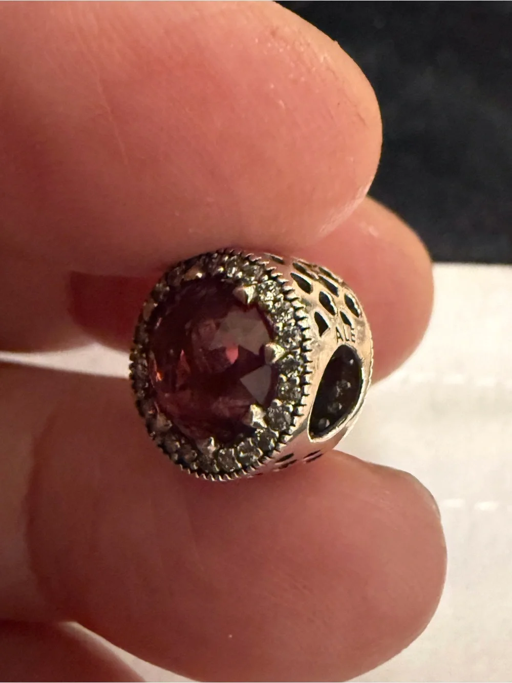 Pandora charm faceted