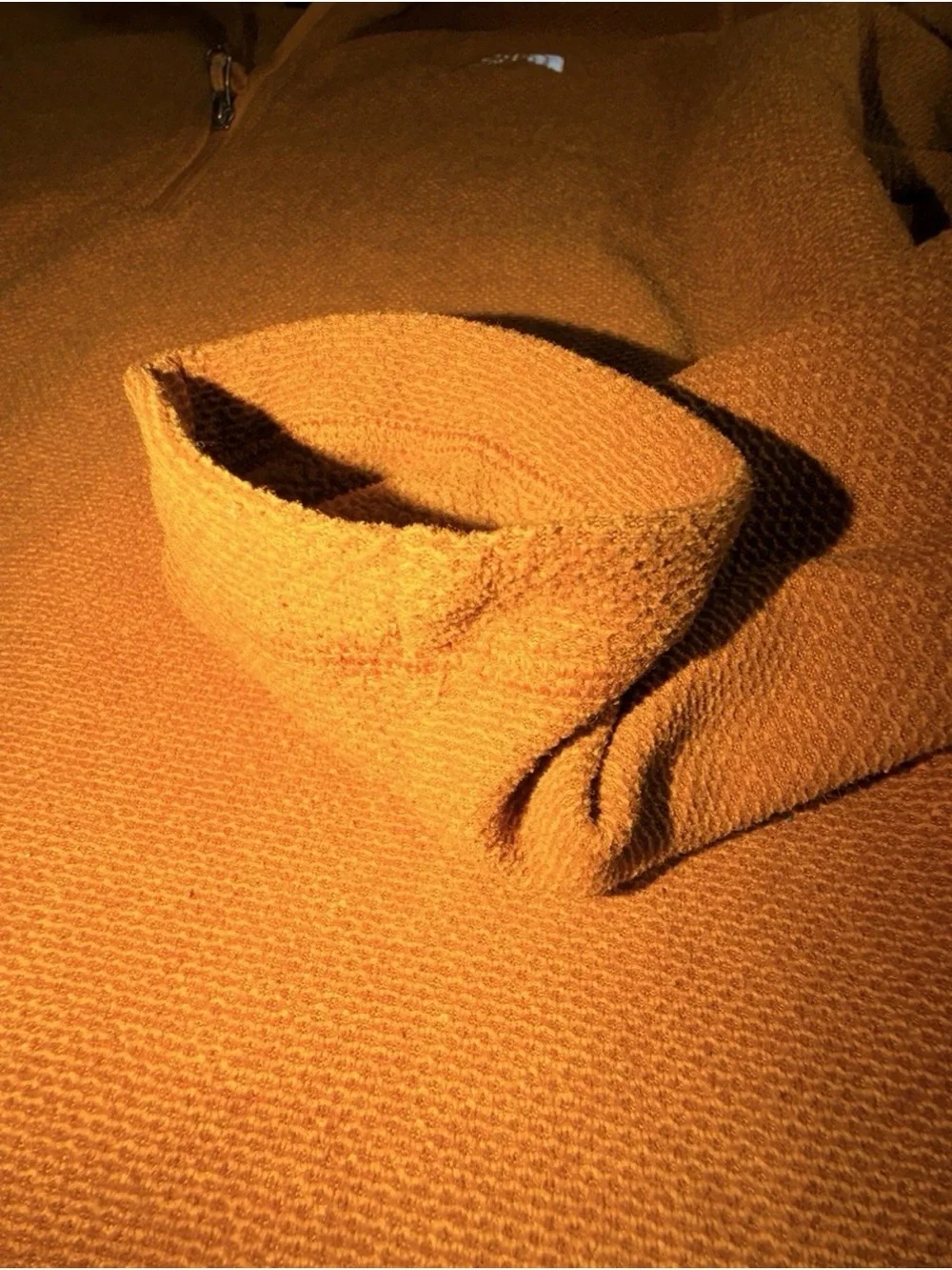 The North Face Men's 1/4 Quarter Zip Pullover  XL Burnt Orange Rust Fleece GOLD