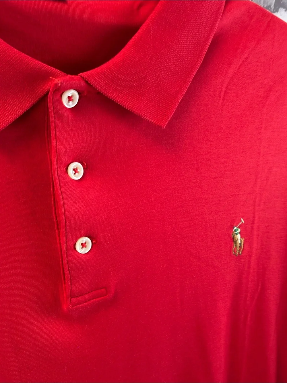 Polo by Ralph Lauren Bright Red Short-Sleeve Classic Polo‎