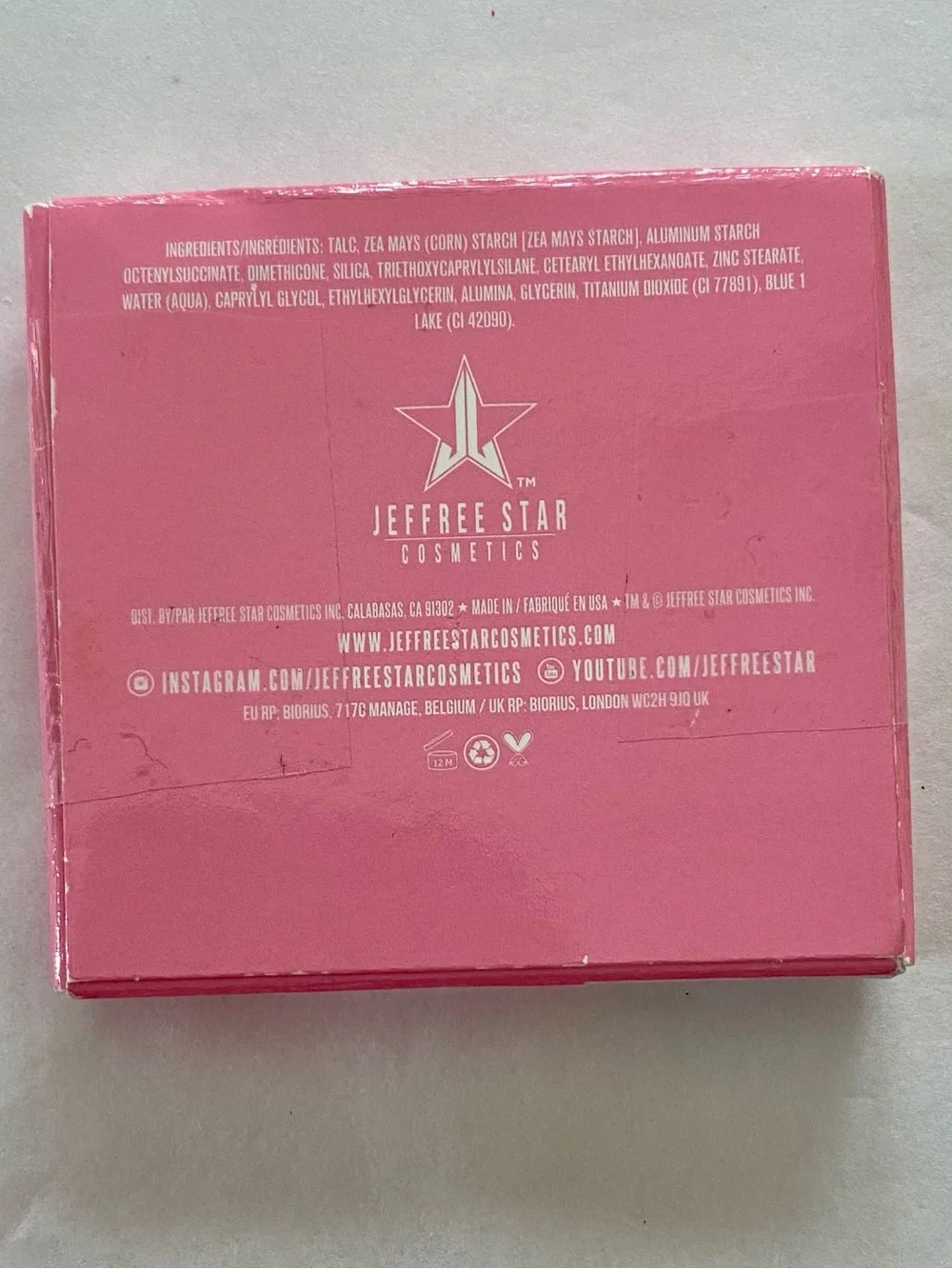 Jeffree Star shade blend