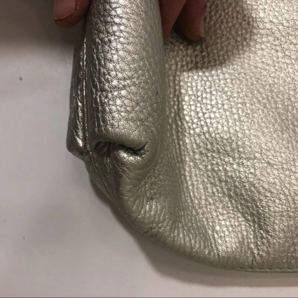 Michael kors silver metallic bag