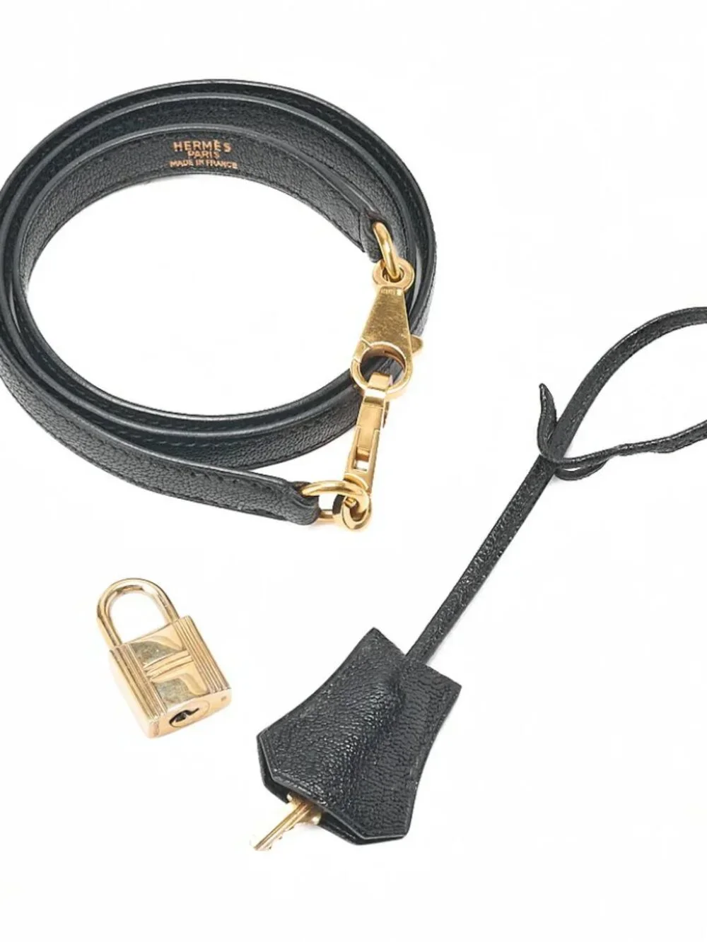 Authentic HERMES KELLY 35 black Chèvre de Coromand leather gold hardware RARE ⭐️