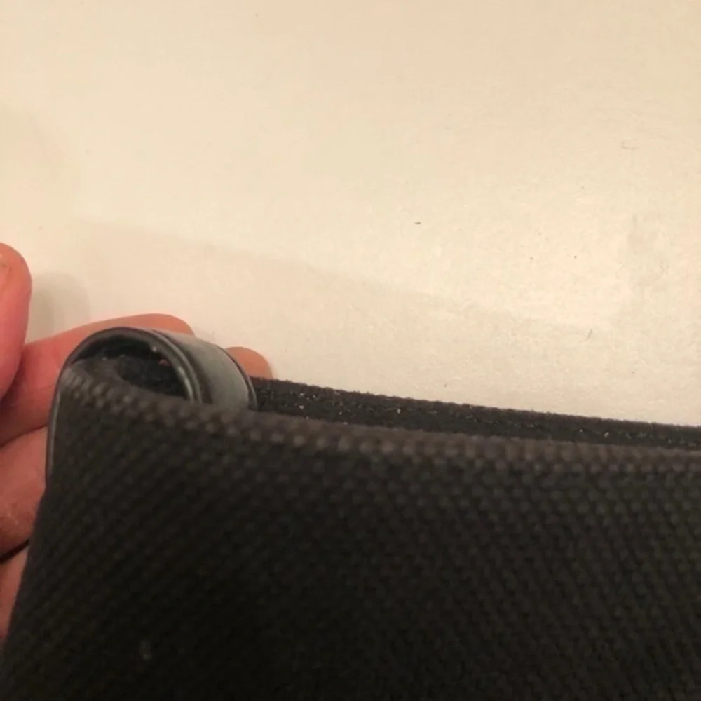 Michael kors black canvas tote bag