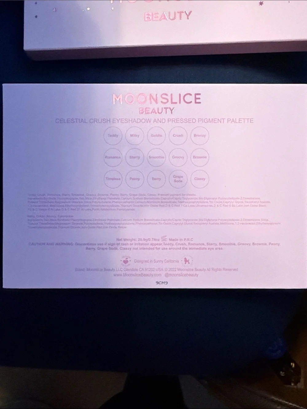 Moonslice Beauty Pink Star Eyeshadow Palette Duo