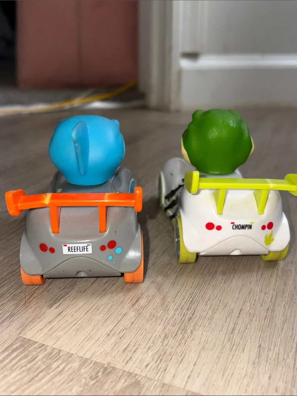 Kids Animal Racer Toy - Blue Shark and Green Crocodile