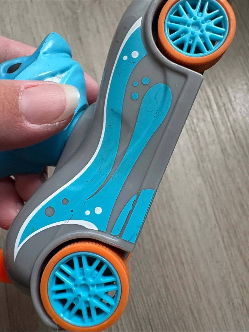 Kids Animal Racer Toy - Blue Shark and Green Crocodile