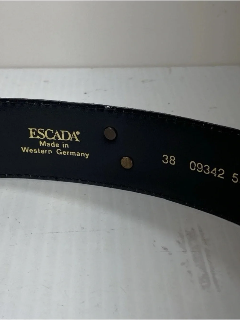 Escada black leather