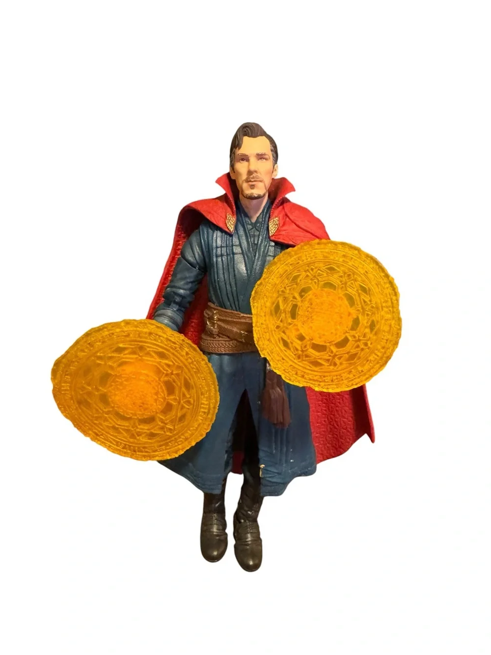 Marvel Legends Doctor Strange & Wong Action Figures with Yellow Magic Discs