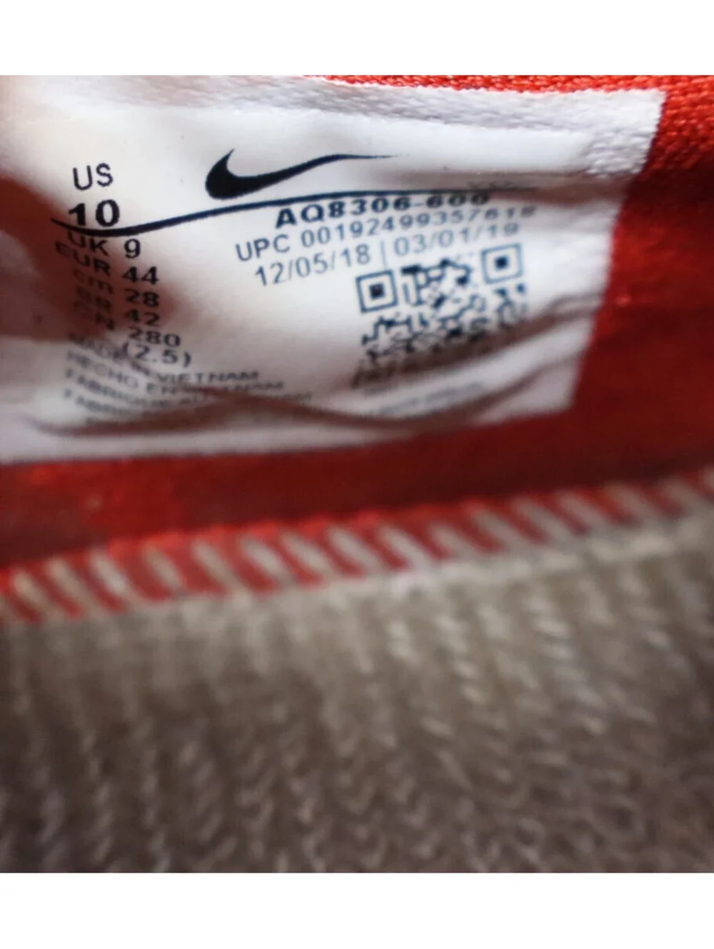 Nike sole degradation no