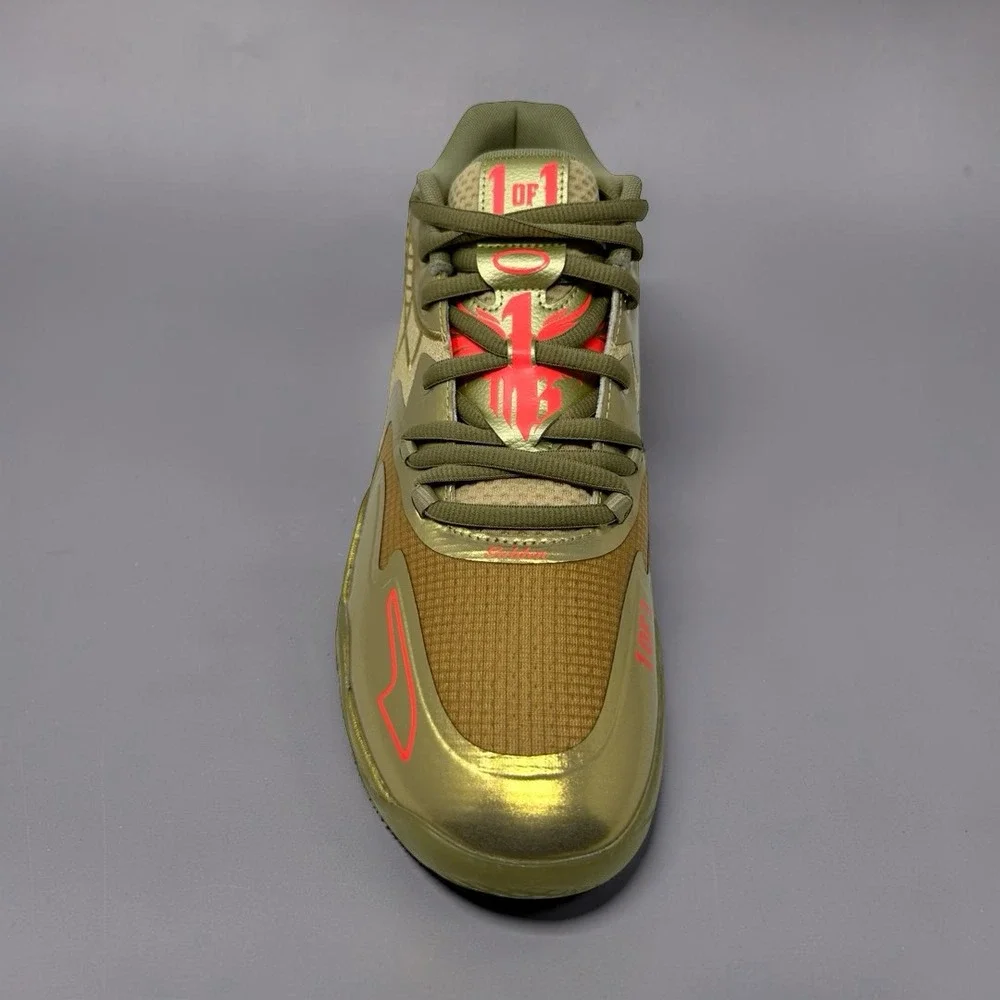 Puma MB.01 Golden Child LaMelo Ball Metallic Gold Mens Size 11 379223-01 NWOB