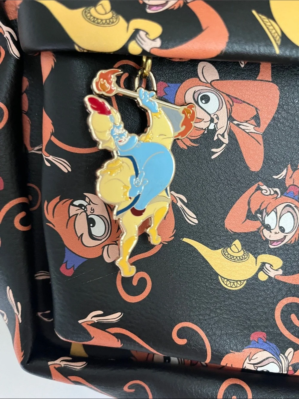 Disney Black Backpack with Orange and Yellow  