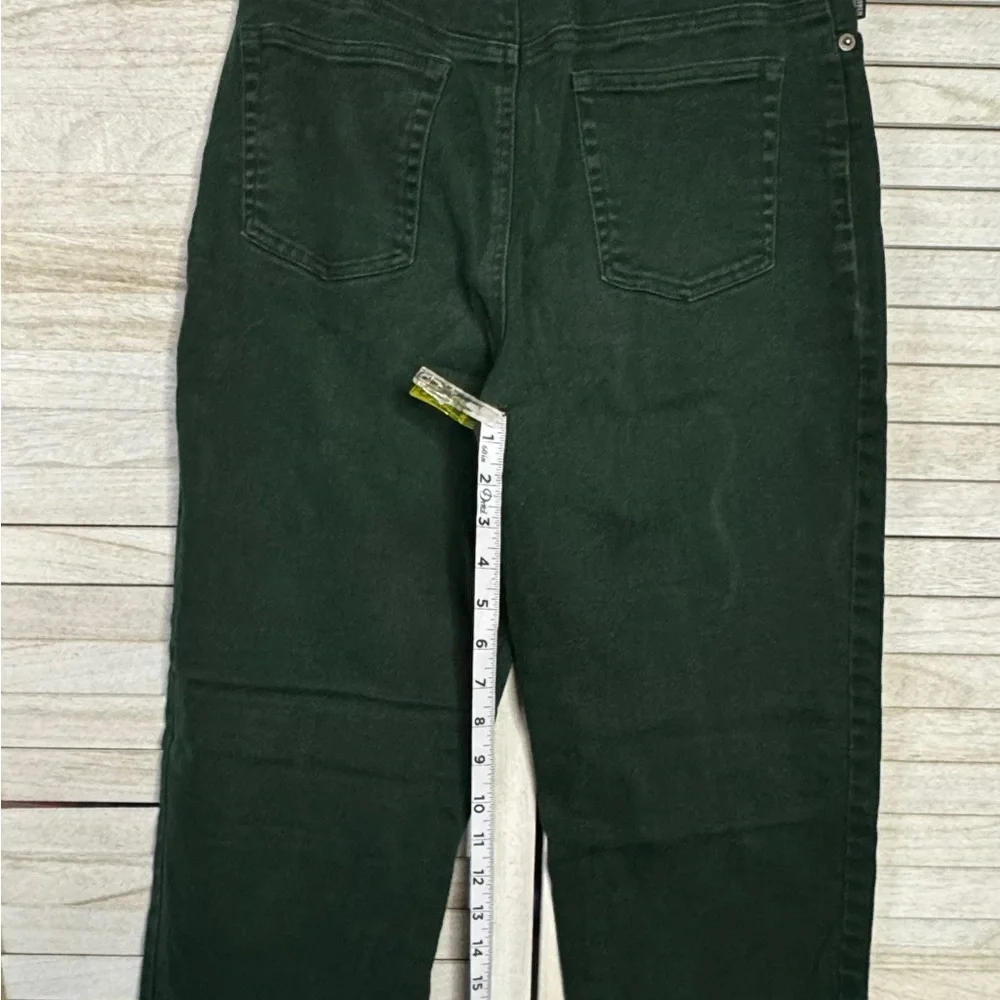 Lauren Ralph Lauren High Rise Jeans Size 6 Dark Green Vintage Straight Leg Denim