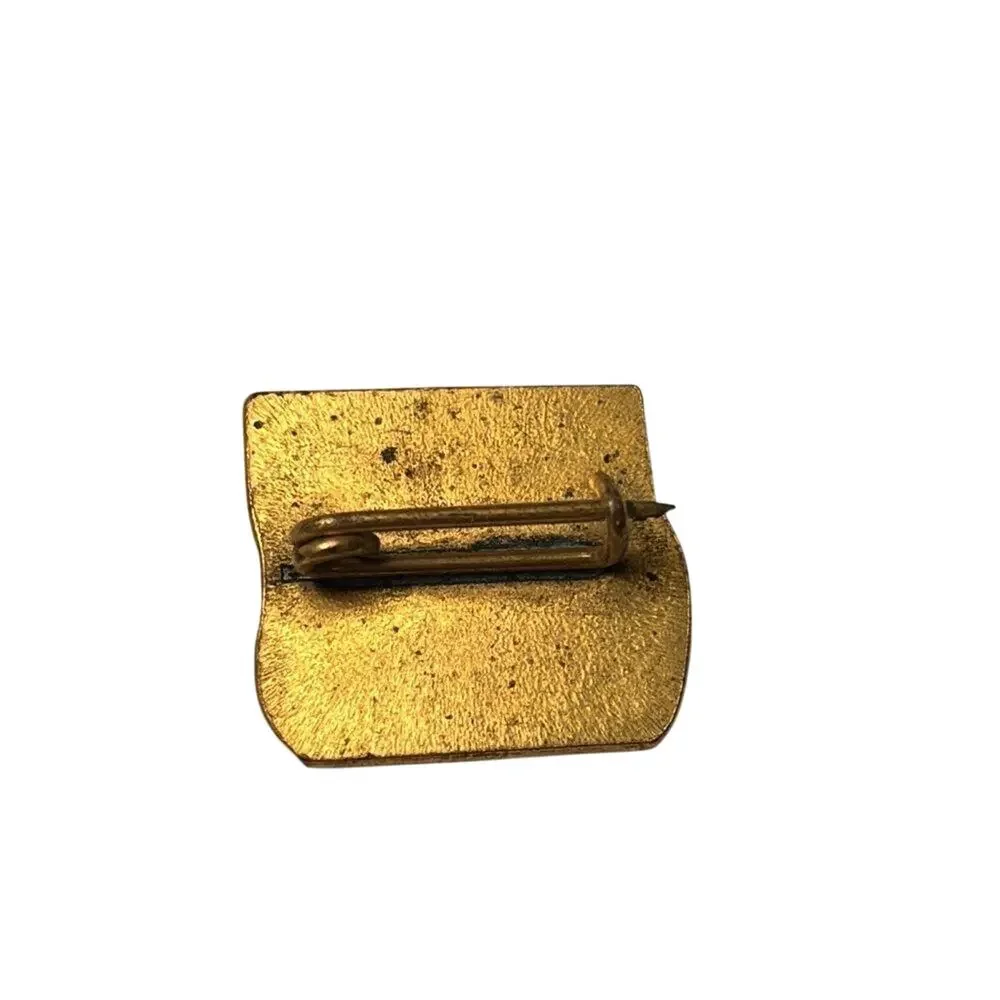 Vintage Piano Accordion Brooch Gold Tone Musical Instrument Pin