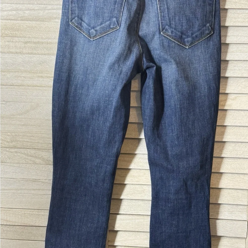 L’Agence Skinny Jeans Button Hem Designer Denim Stretch Blue Jeans Size 24