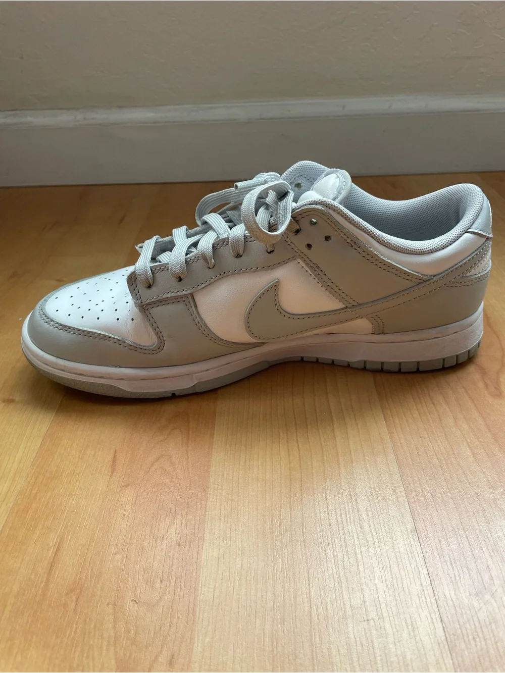 Nike Low-Top Sneakers in White and Light Gray