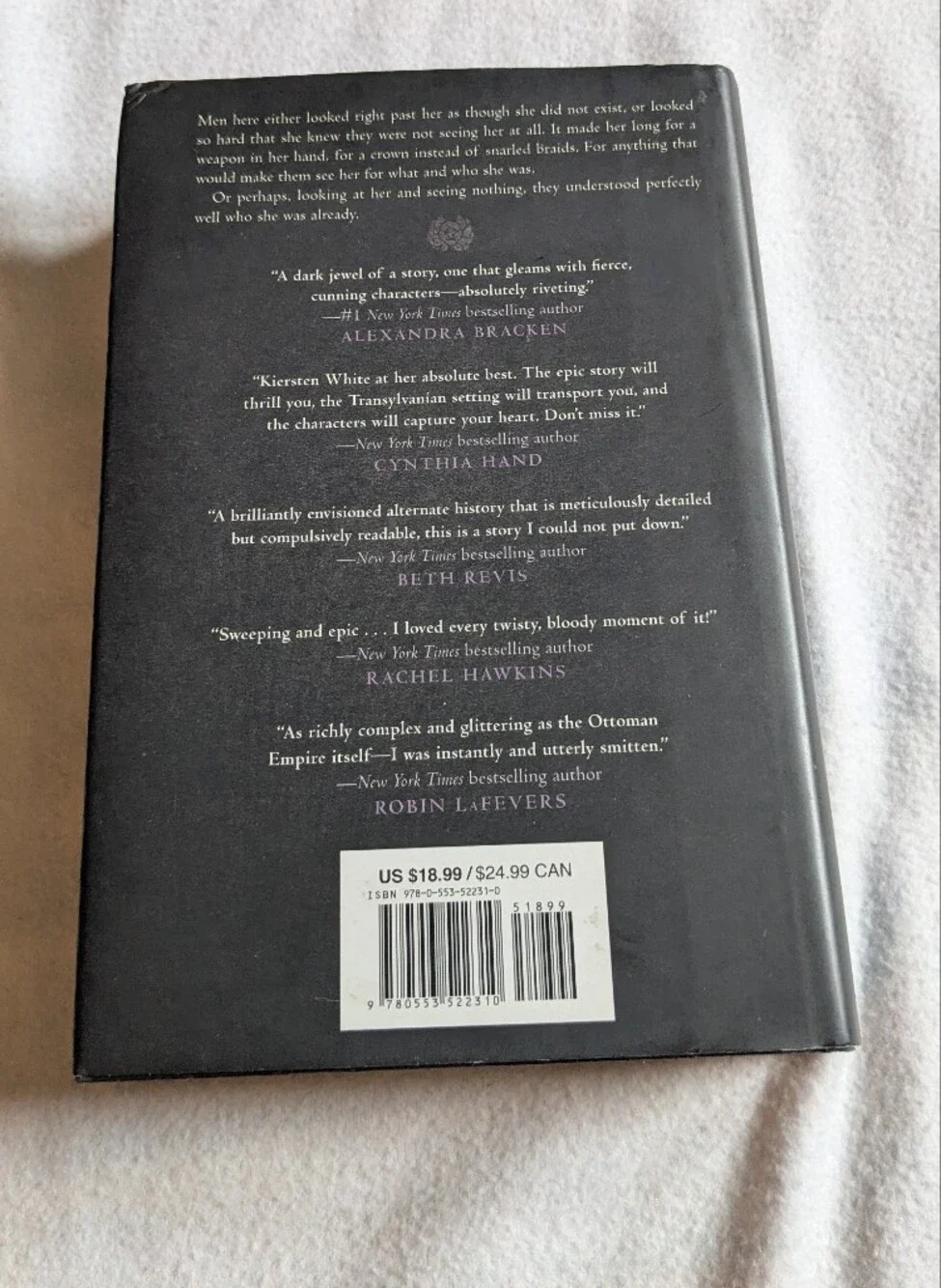 And I Darken: The Conqueror's Saga #1 Kiersten White First Edition Hardcover