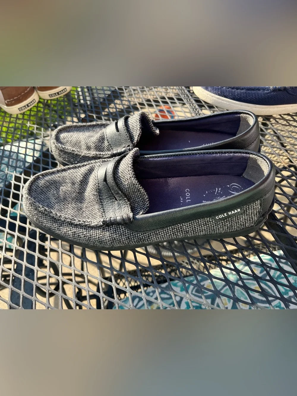 Cole Haan Canvas/Leather Loafers