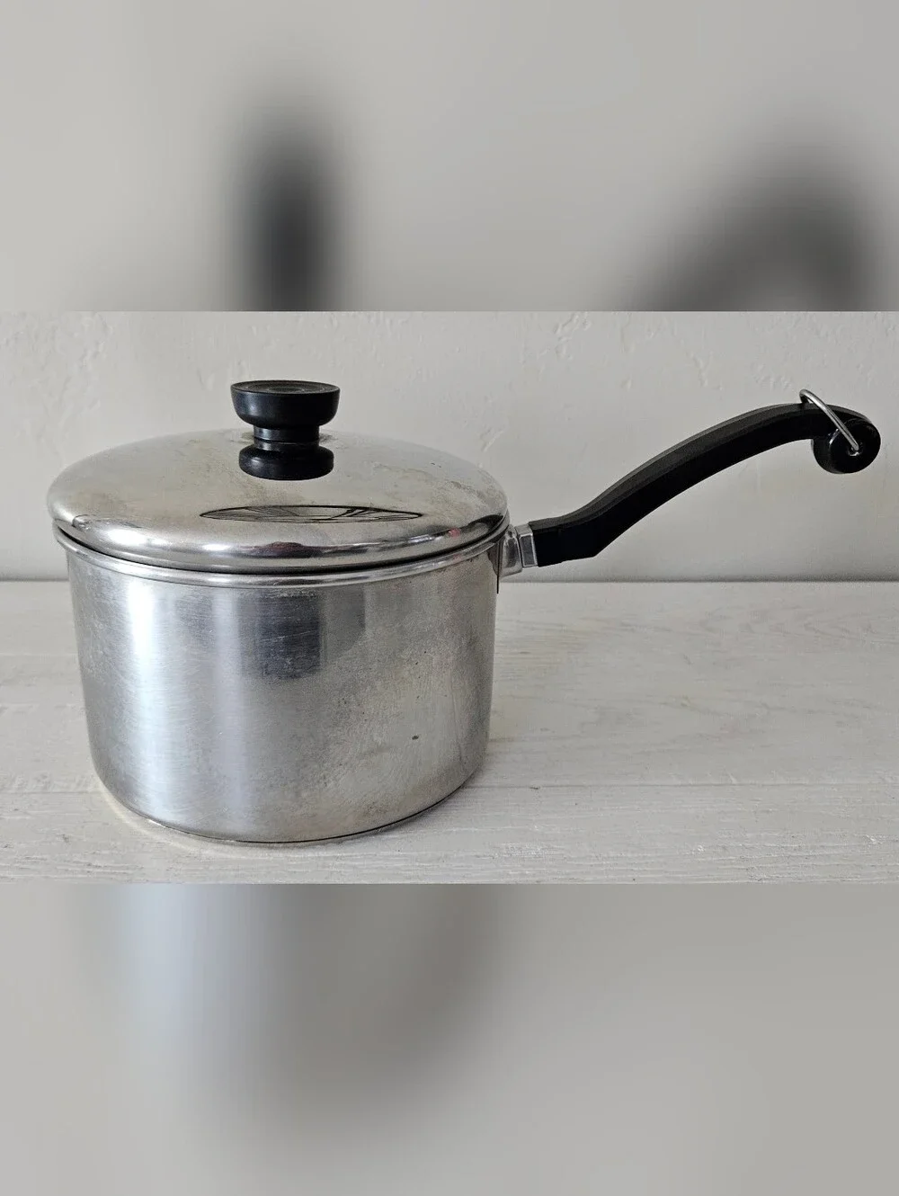 Vintage Farberware 3 Qt Stainless Steel Aluminum Clad Pan Pot w/Lid