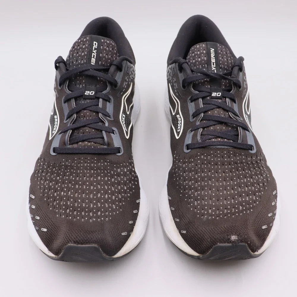Brooks Glycerin 20 Mens Size 14D US Black White Running Shoes 1103821D059