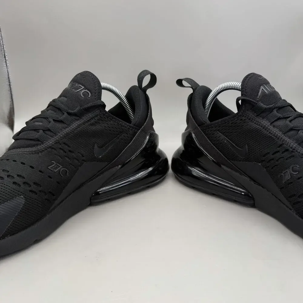 Nike Air Max 270 Lifestyle Shoes Mens Size 8 Black Sneakers AH8050-005 **READ**