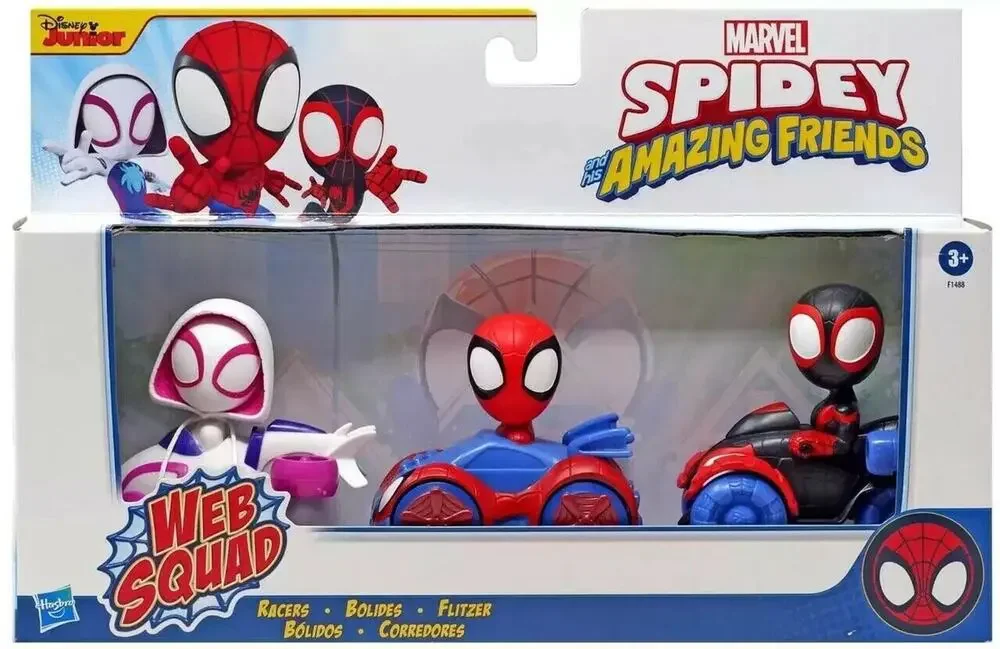 Spidey & His Amazing Friends Racers Ghost-Spider, Spidey & Miles Morales
