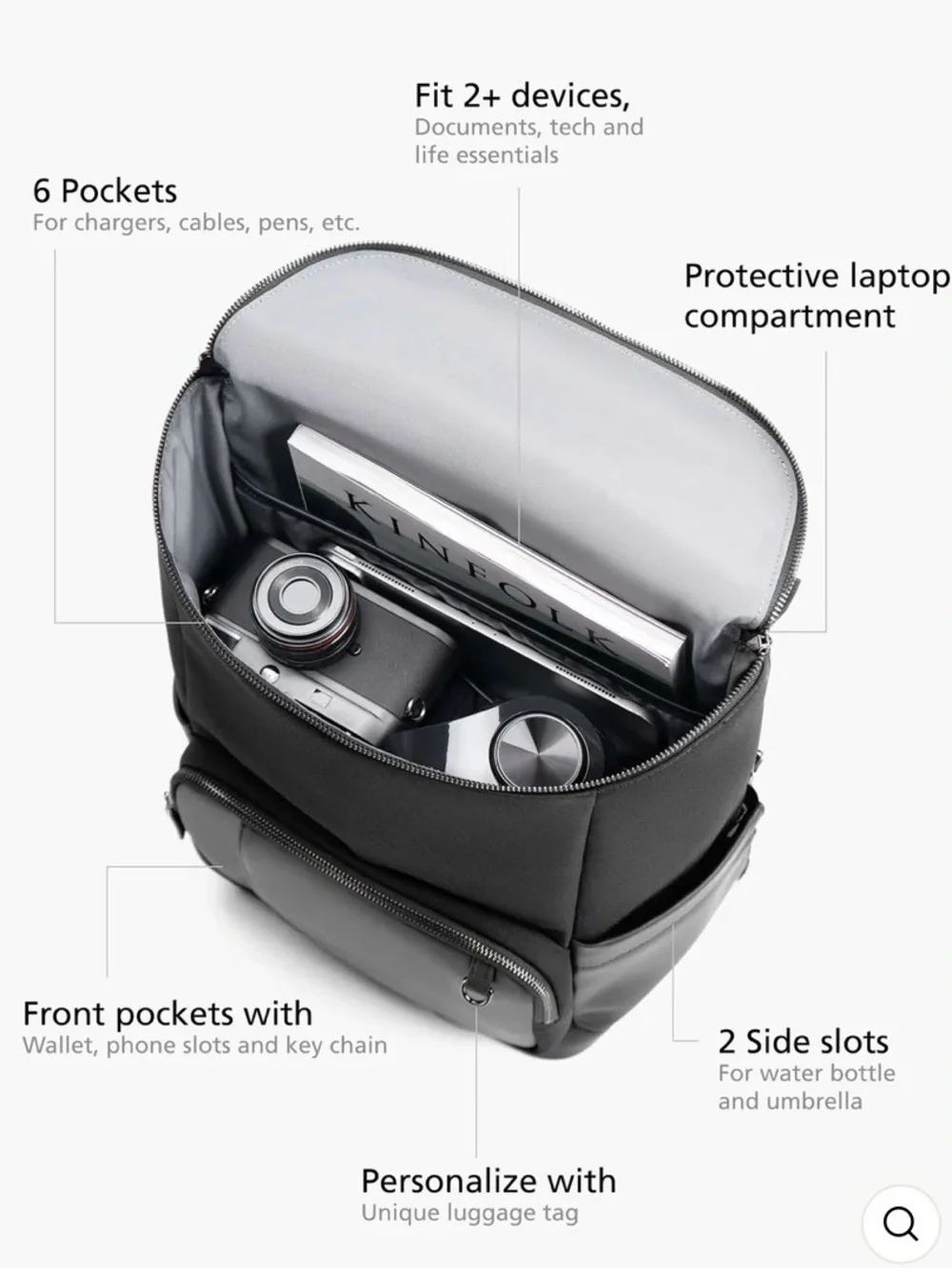 Maverick & Co. Maximus All-Day Backpack - Black