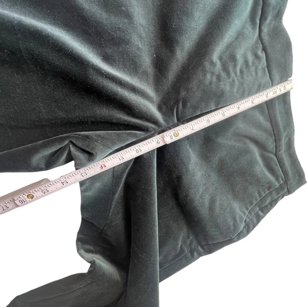 J.Crew Kate Straight-Leg Pant in Stretch Velvet in Black Color Size 12