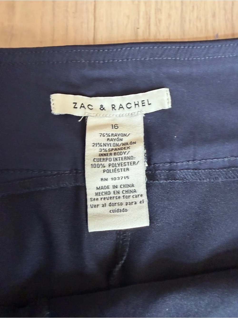 Zac & Rachel navy mini