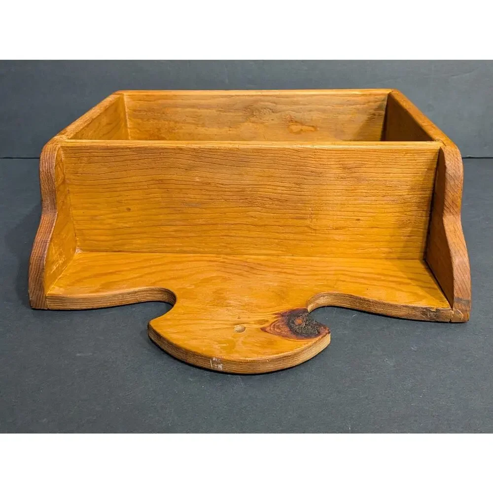 Vintage Pine Wall Shelf Handmade Scalloped Top Farmhouse Spice Rack Cottagecor