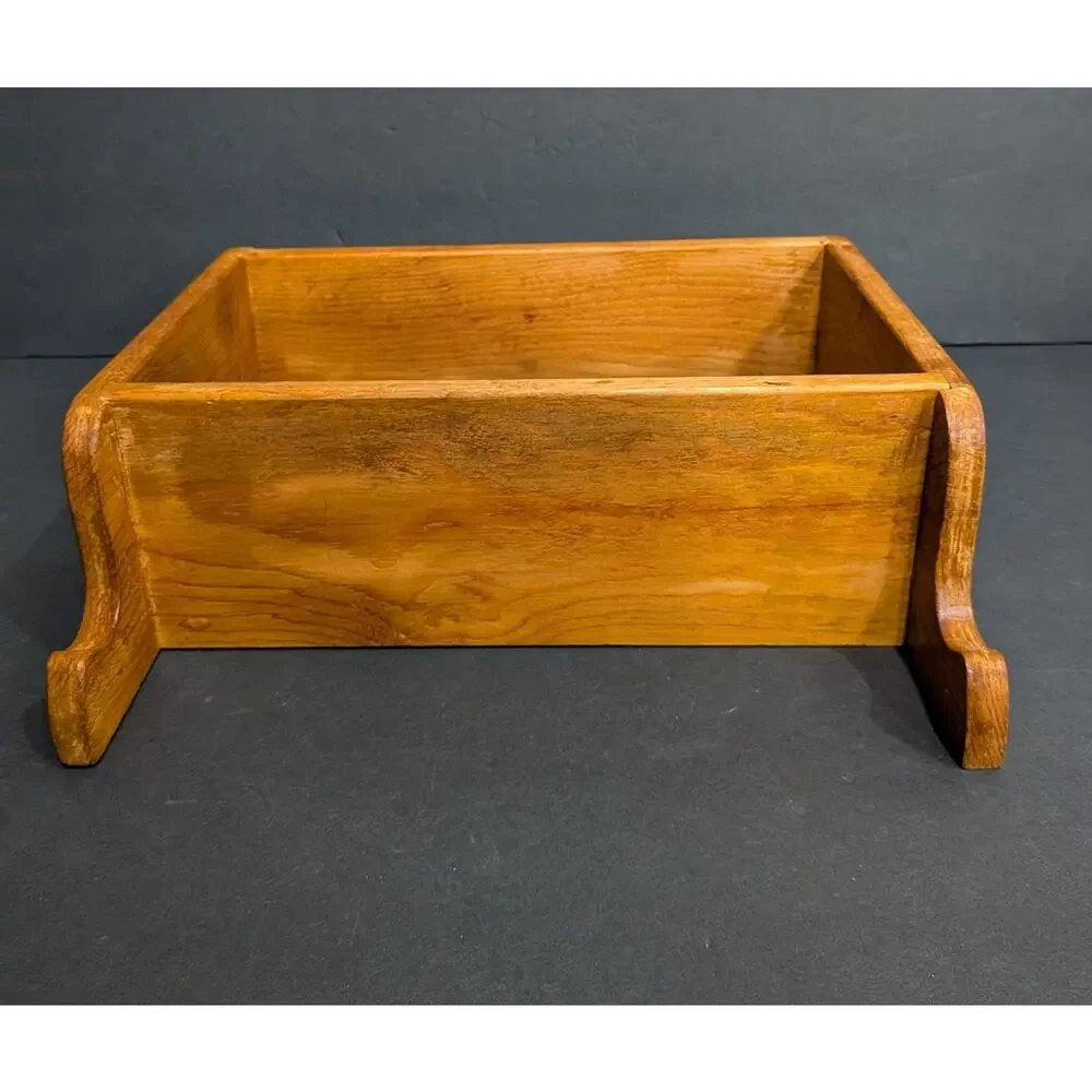 Vintage Pine Wall Shelf Handmade Scalloped Top Farmhouse Spice Rack Cottagecor