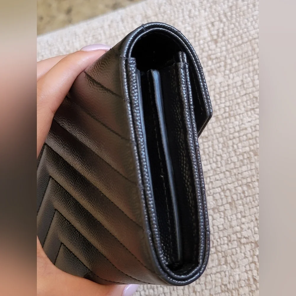 YSL Matelasse Quilted Leather Wallet