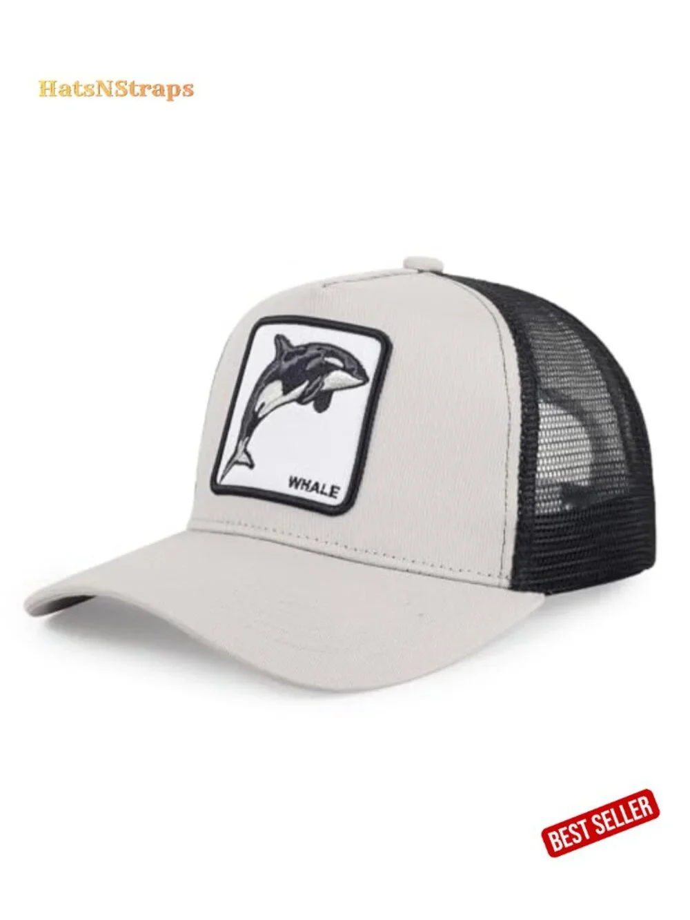 Animal Embroidered Mesh Trucker Hat Adjustable Snapback Unisex Baseball Cap