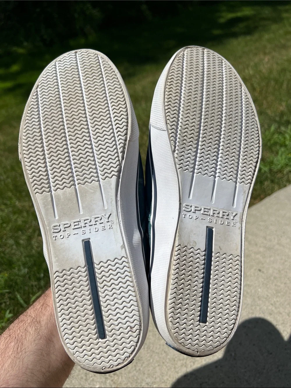 Sperry canvas slip