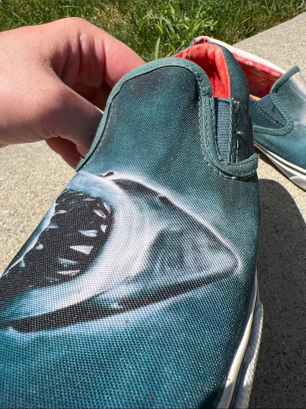 Sperry canvas slip