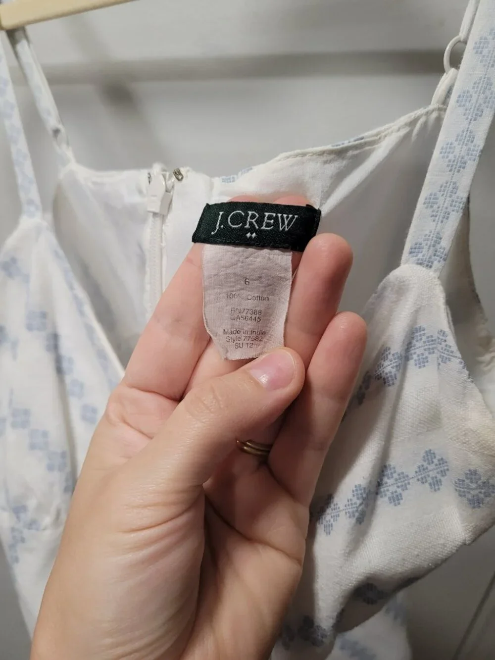 J. Crew size material