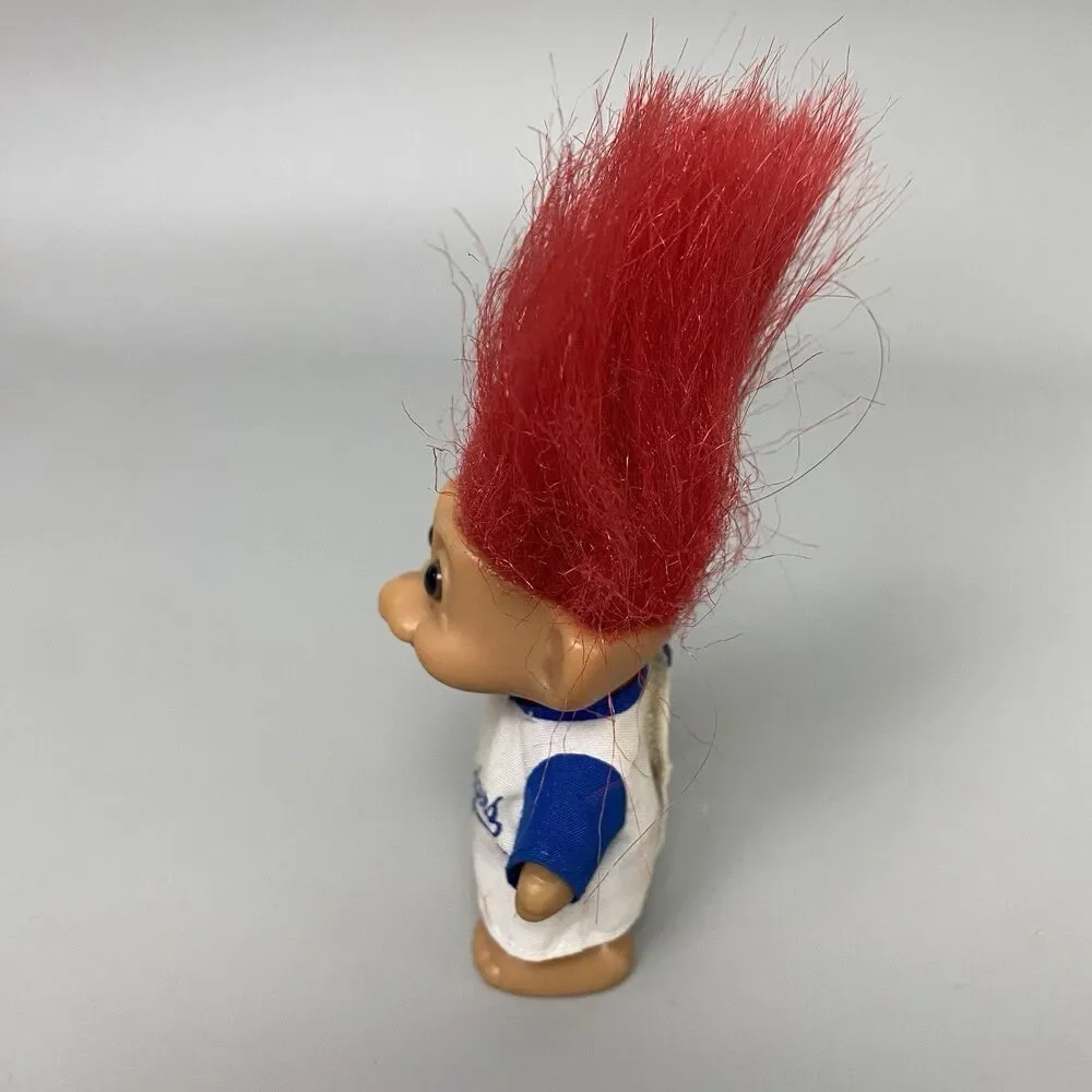 Vintage Troll Dolls Lot Raiders NFL Football & Dodgers MLB Licensed Troll